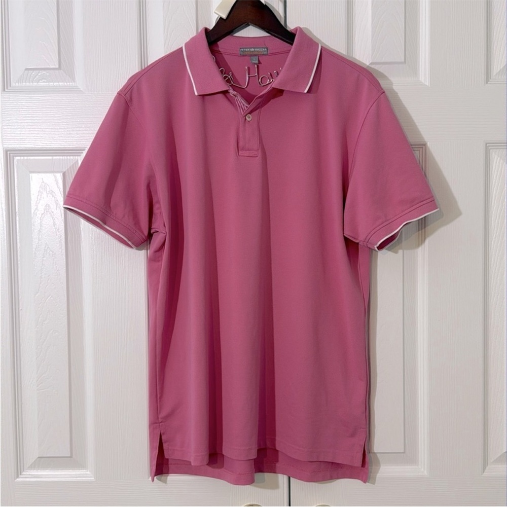 Peter Millar Summer Comfort Performance Polo Men’s L Golf Shirt Classic Casual